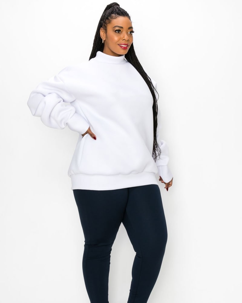 Neoprene pullover top